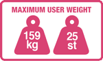 Max user weight 159kg
