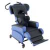 Blue and grey wheelchair