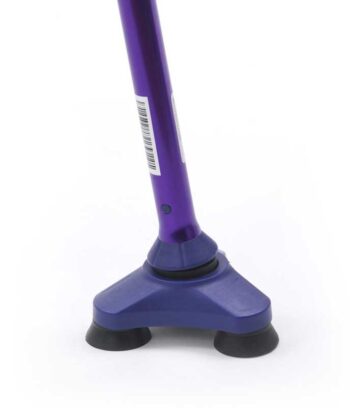 Purple Walking Cane with three rubber feet