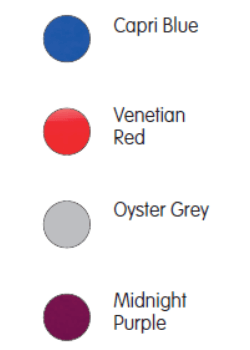 Illusion mobilty colour chart, blue, red, grey, purple