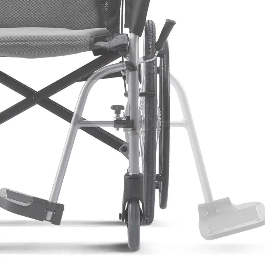 Ergo Lite 2 self propelled wheelchair folding feet