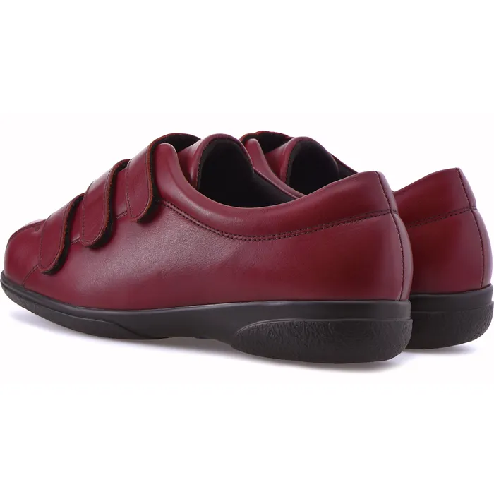 Alison womens shoes claret in colour